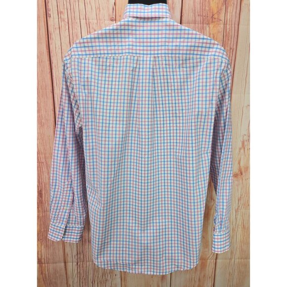 Vineyard Vines Mens Classic Fit Murray Shirt Small Blue/Pink Check Button-Down - Picture 2 of 7